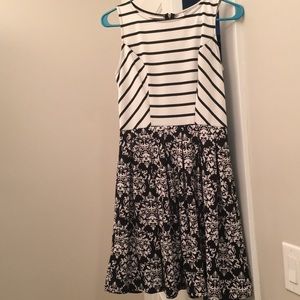 Striped & floral dress